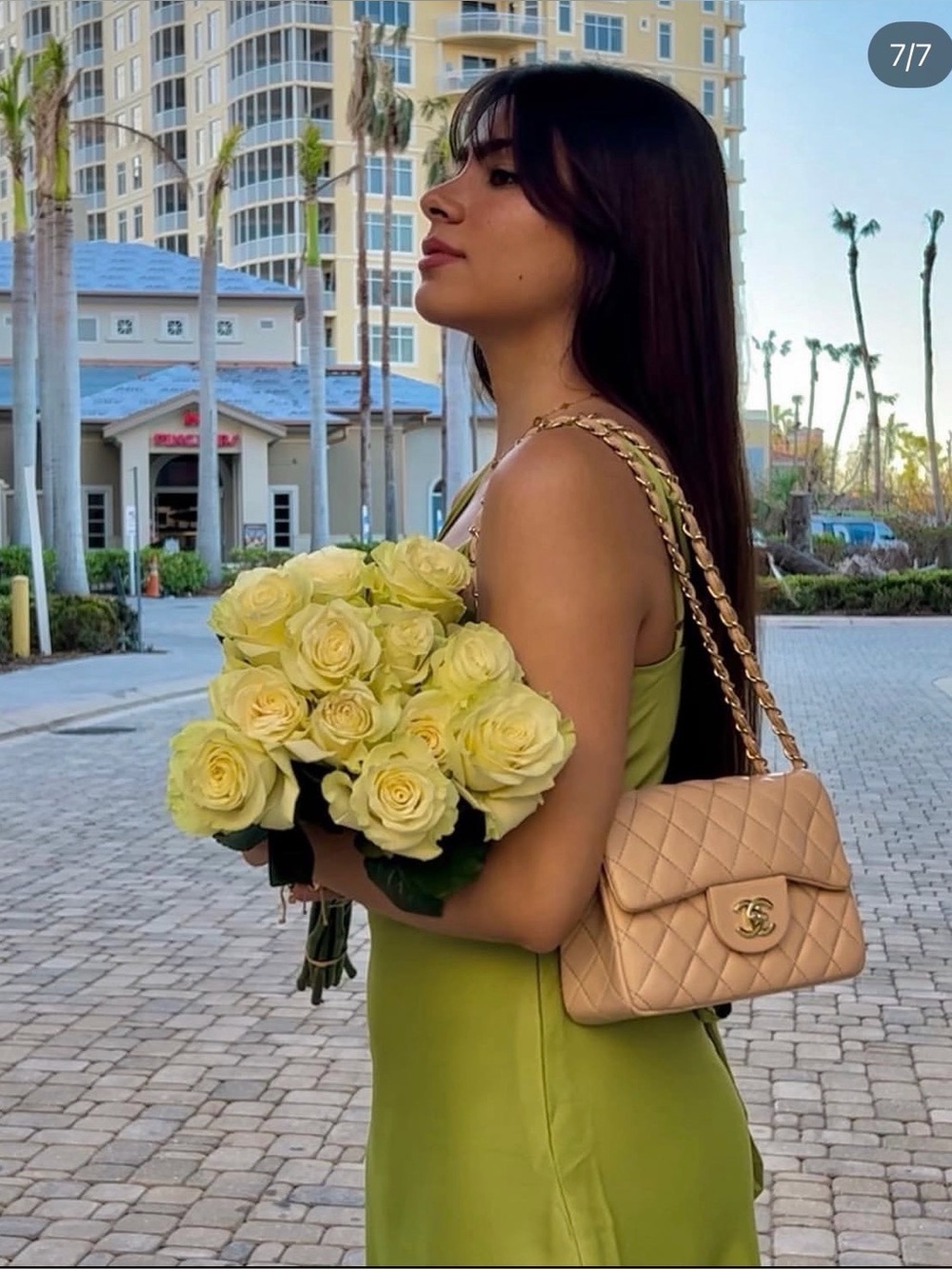 Quilted Fashion Bag CC Clasp